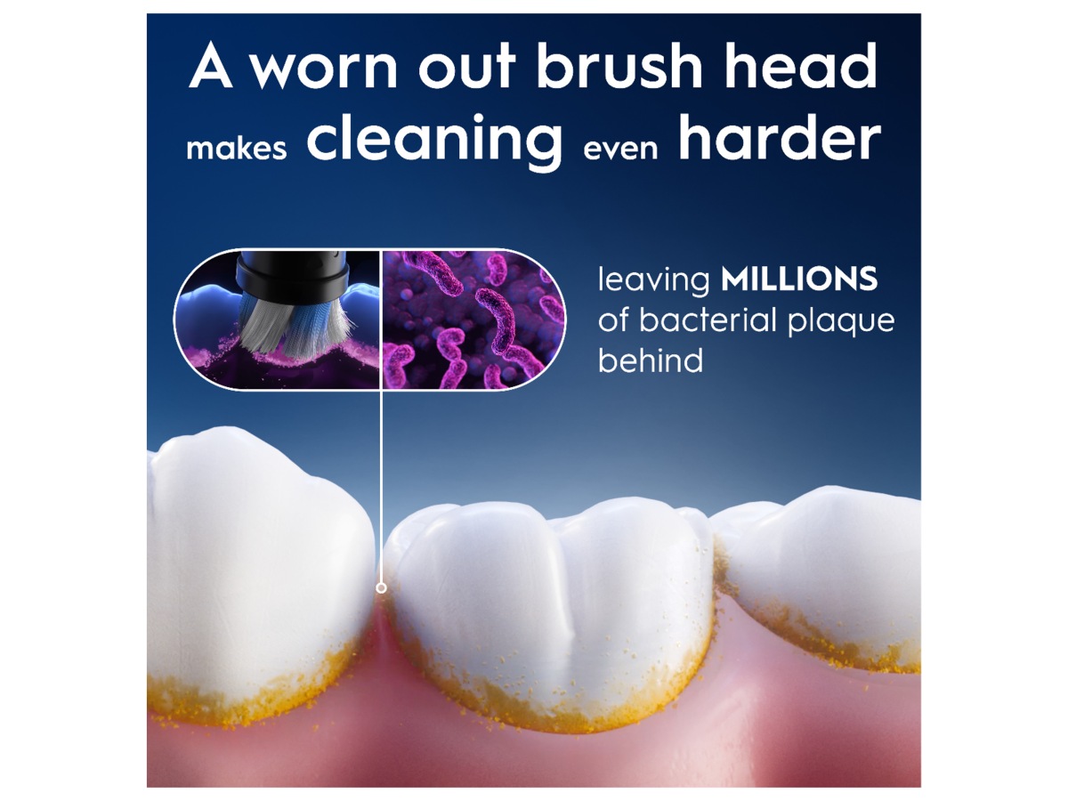 Oral-B iO Gentle Care Børstehoder 3 stk (sort) Tannbørstehoder