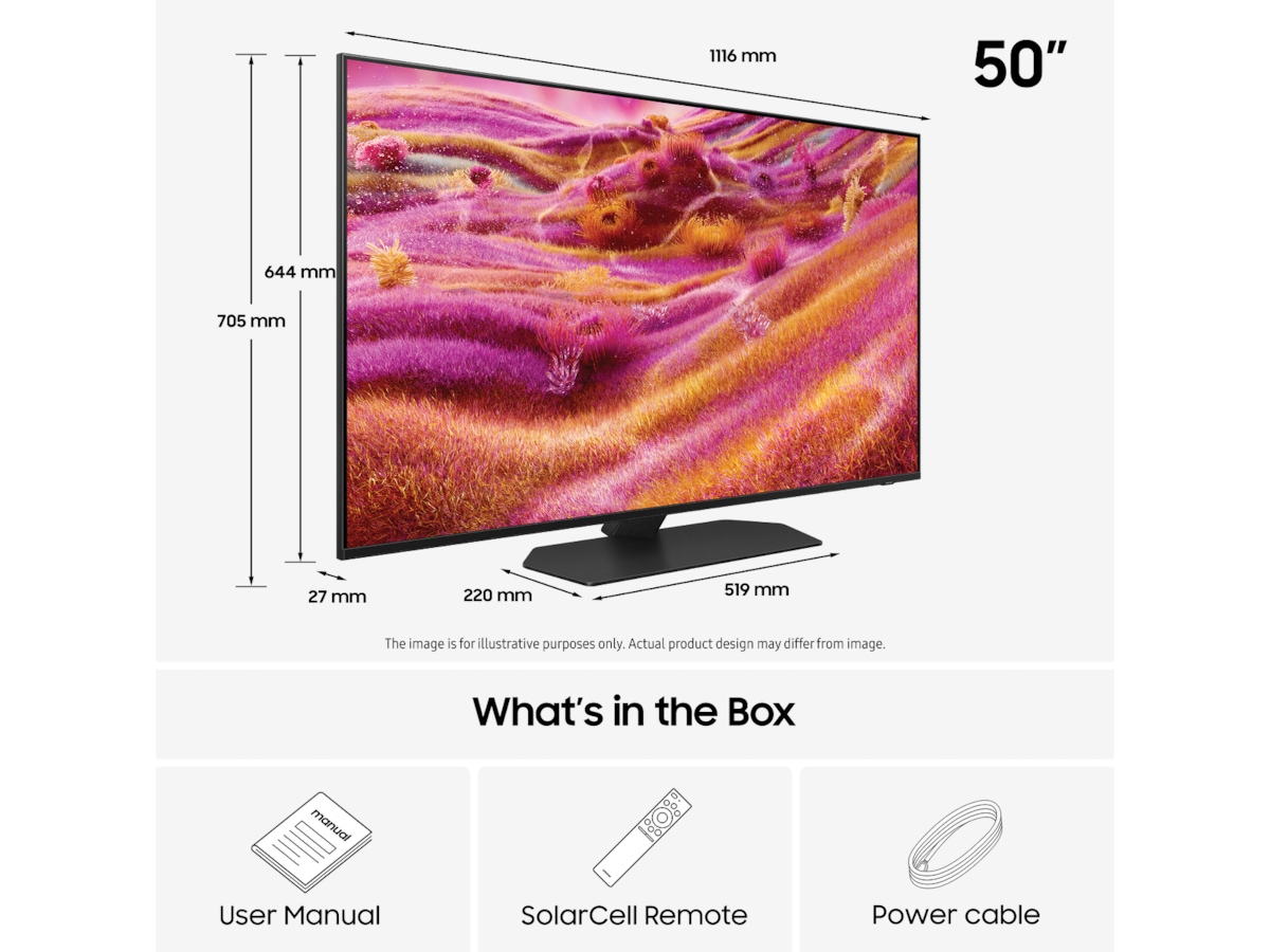 Samsung 50" QN90F Neo QLED 4K Mini LED Smart-TV (2025) 50 - 59 tommer TV