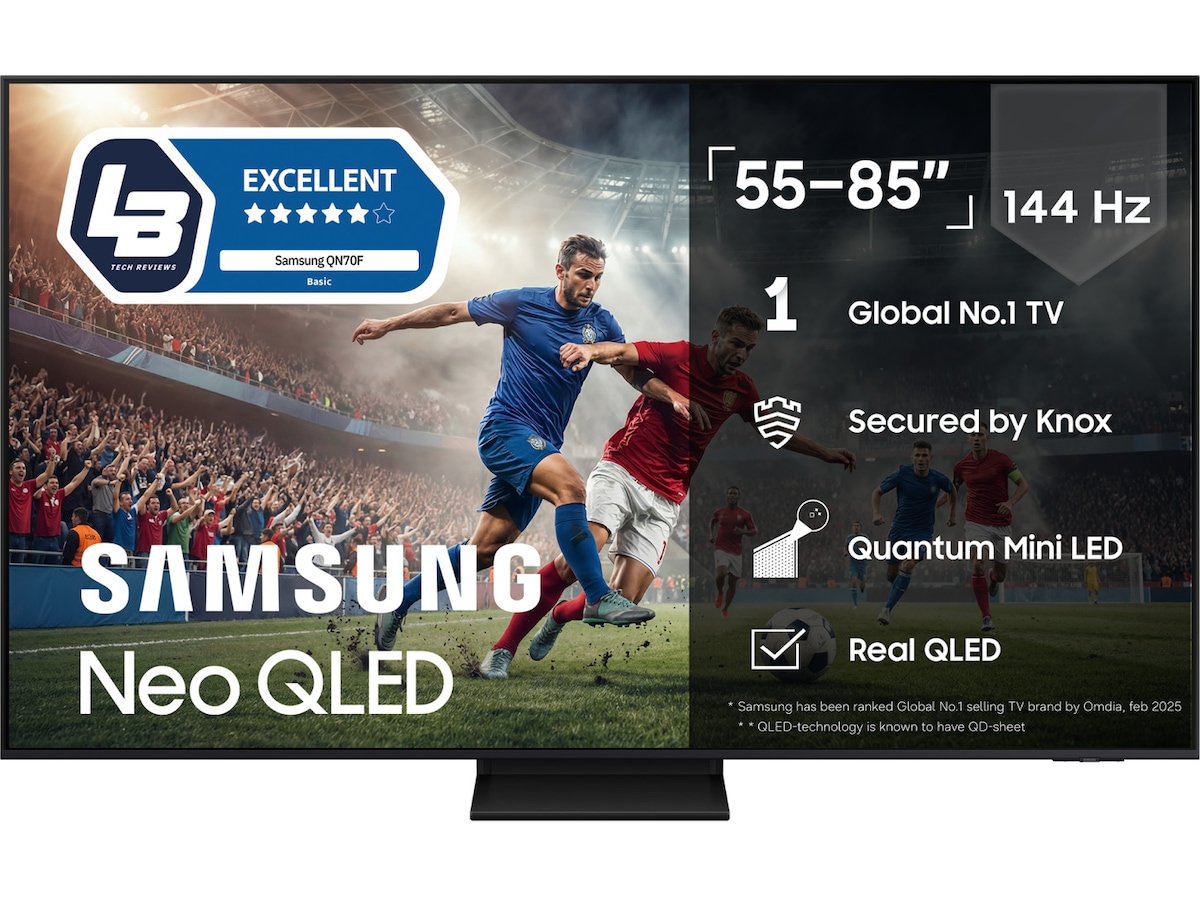 Samsung 65" QN70F Neo QLED 4K Mini LED Smart-TV (2025) 60 - 69 tommer TV