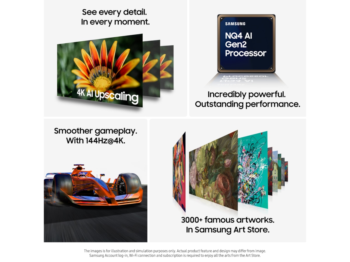 Samsung 75" QN70F Neo QLED 4K Mini LED Smart TV (2025) 70 - 79 tommer TV