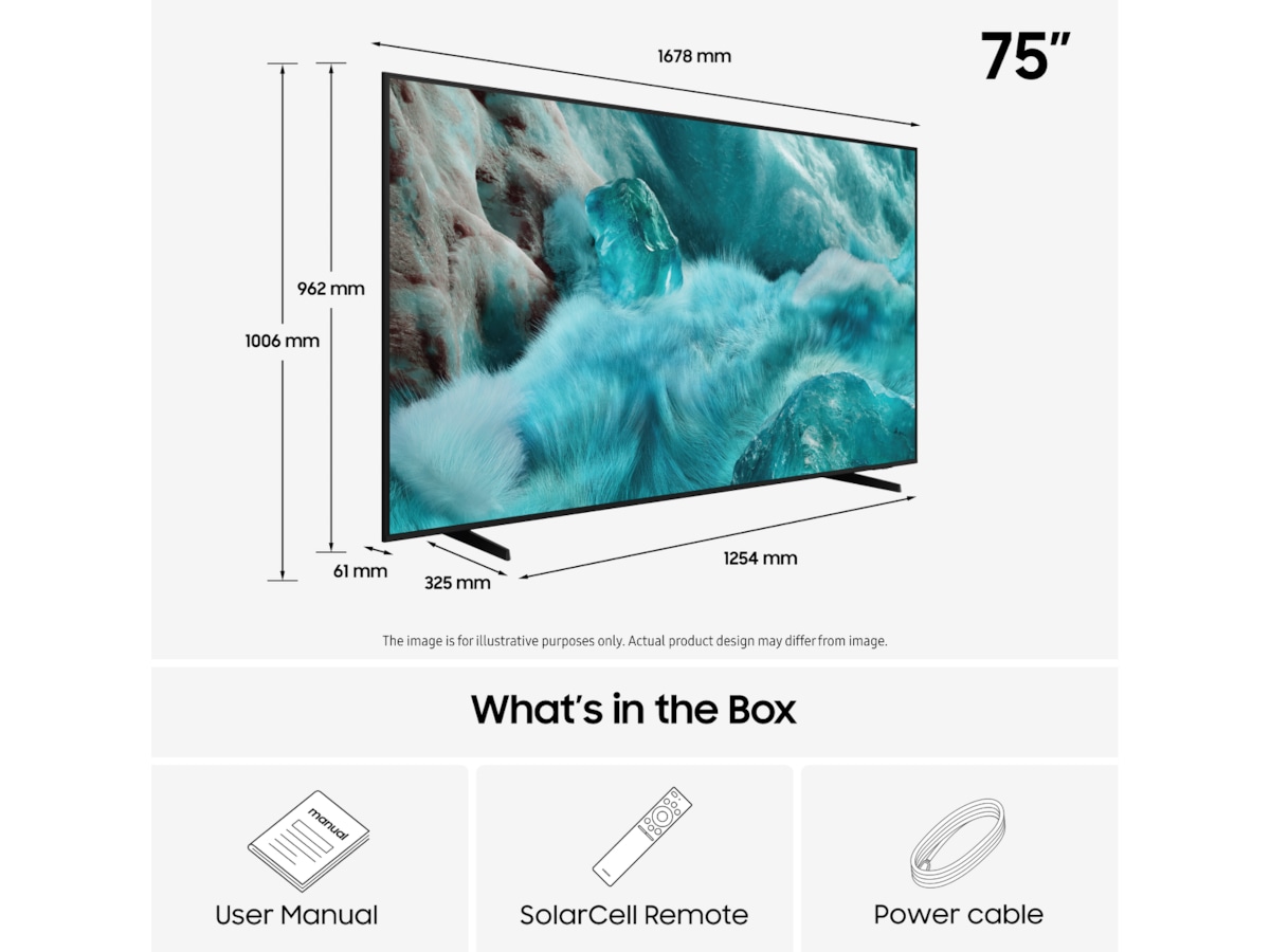 Samsung 75" Q7FA QLED 4K Smart-TV (2025) 70 - 79 tommer TV