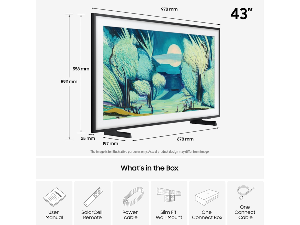 Samsung 43" The Frame LS03FA QLED 4K Smart TV (2025) 20 - 49 tommer TV
