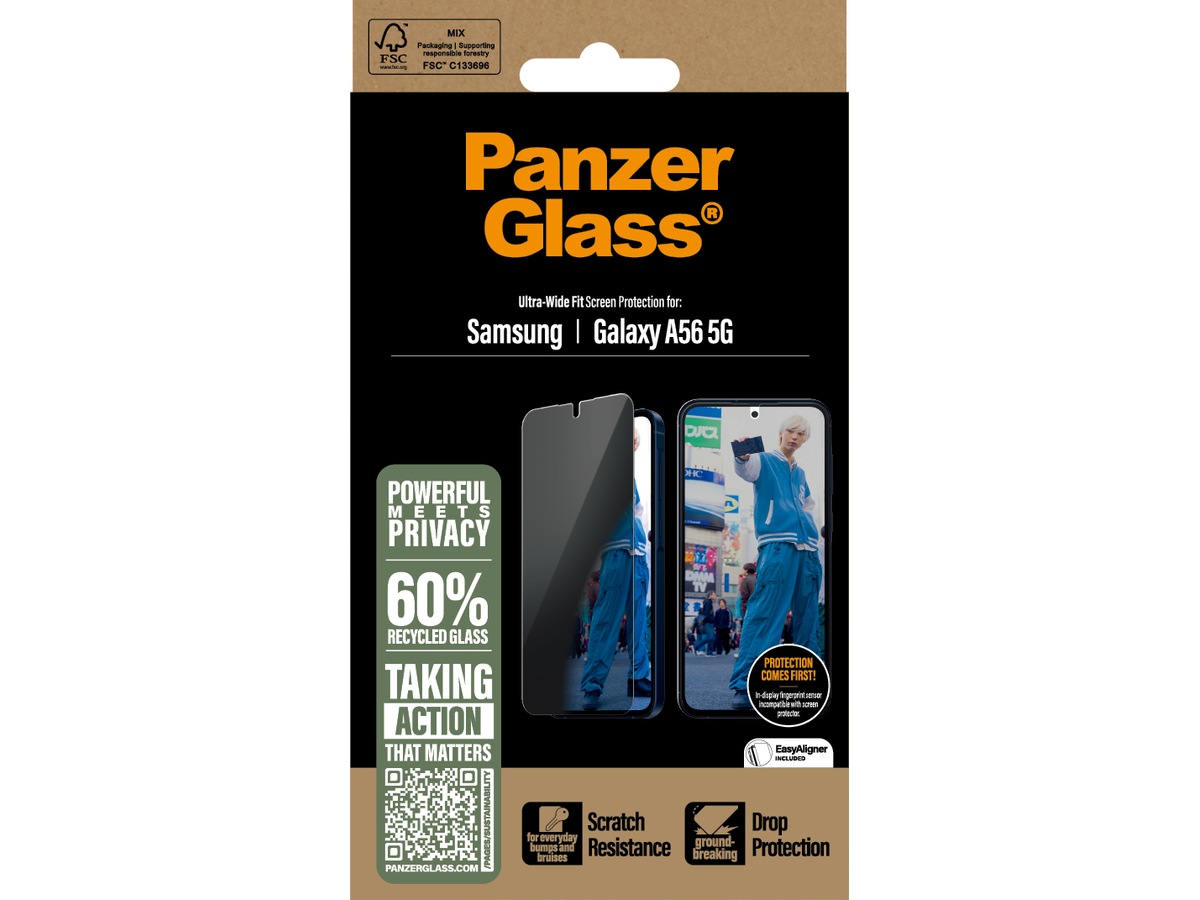 PanzerGlass Galaxy A56 5G Privacy skjermbeskytter Skjermbeskyttelse