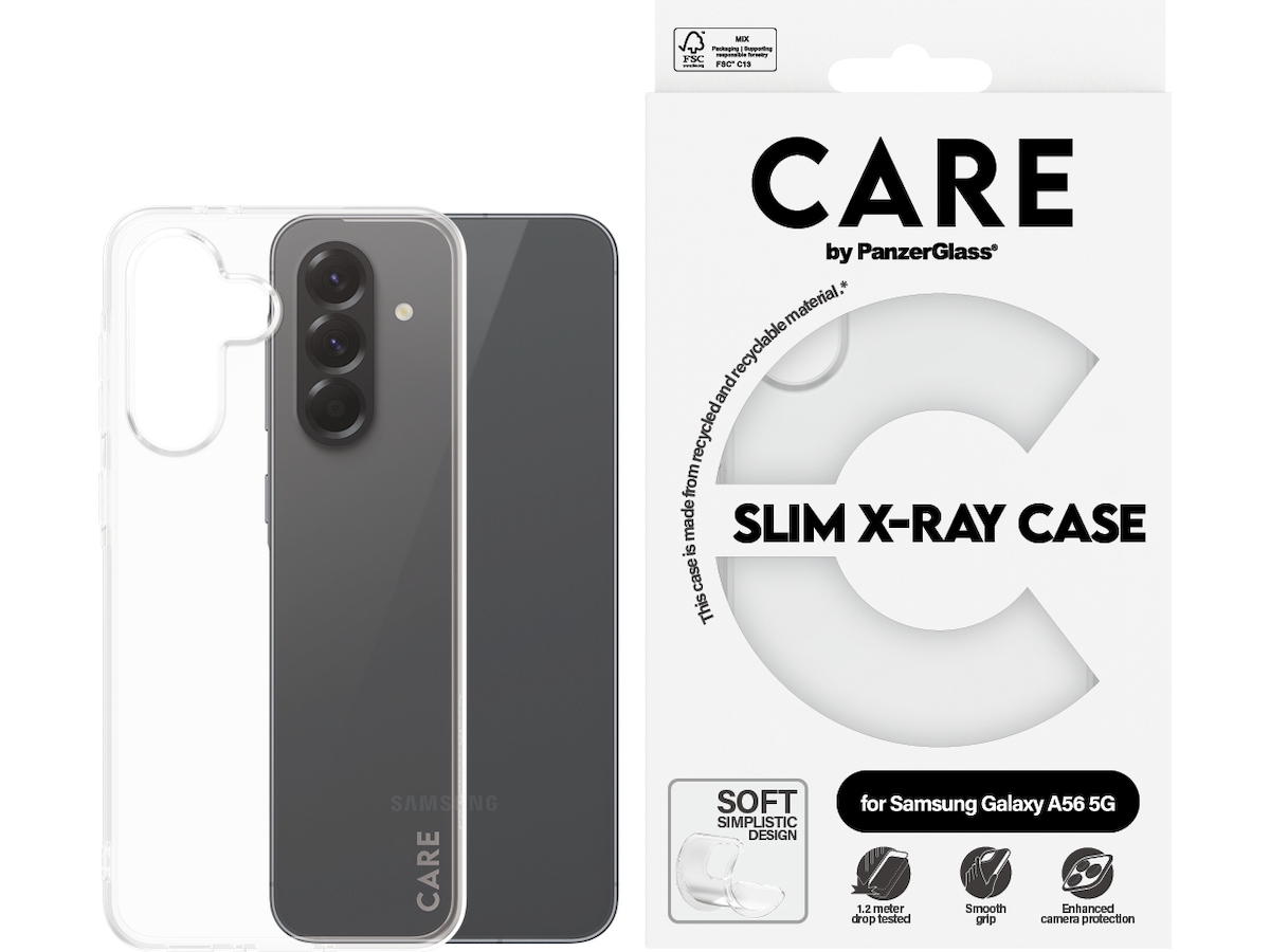 PanzerGlass CARE Galaxy A56 5G Fashion silikondeksel (gjennomsiktig) Deksel til mobiltelefon