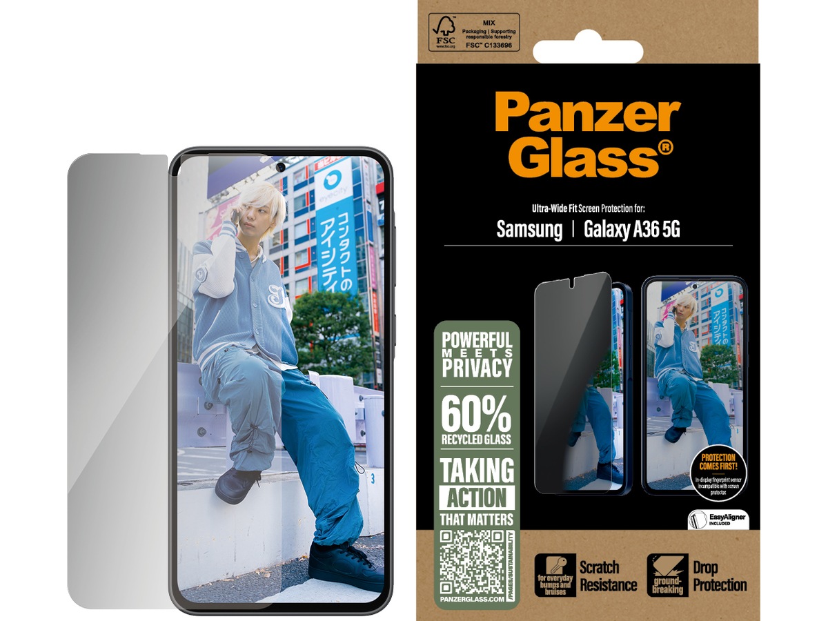PanzerGlass Galaxy A36 5G Privacy skjermbeskytter Skjermbeskyttelse