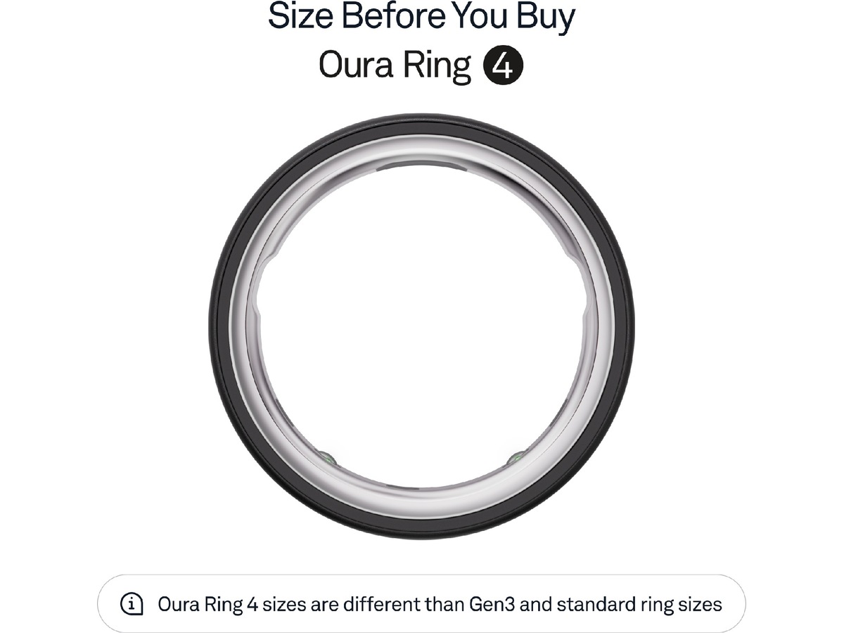 Oura Ring 4 Smart Ring str. 12 (stealth) -B-Grade Demo tilbehør til mobiler & klokker