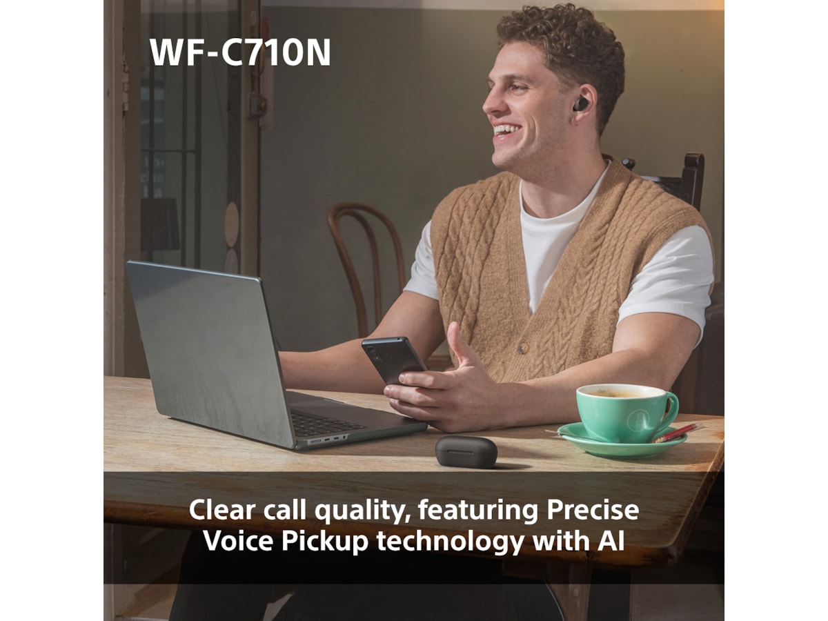 Sony WF-C710N Trådløse ørepropper, In-ear (hvit) Ørepropper