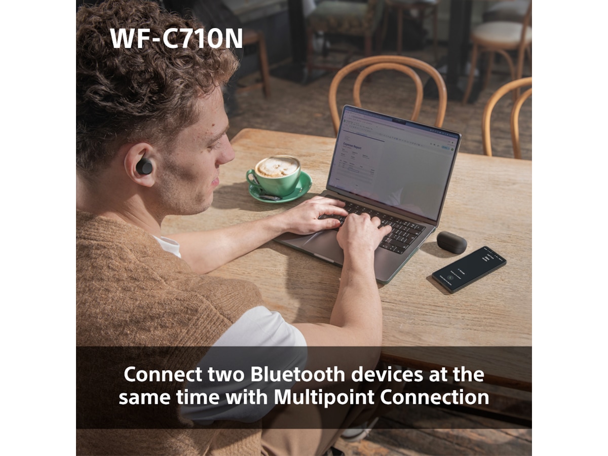 Sony WF-C710N Trådløse ørepropper, In-ear (hvit) Ørepropper