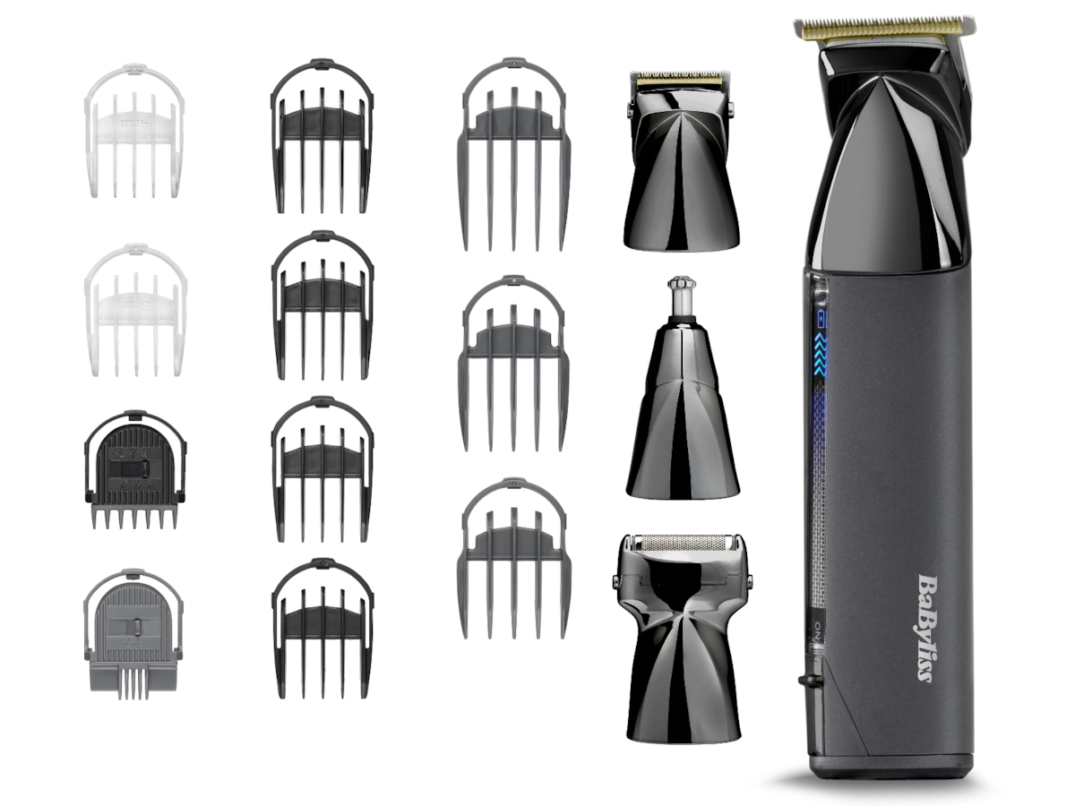 BaByliss Super X Metal 15-in-1 trådløs mutlitrimmer (sort) Hårklippere