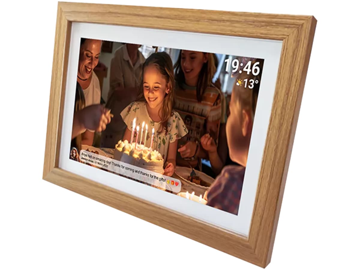Denver PFF-1543LW 15,6" digital fotoramme (lys eik) TV-ramme & tilbehør