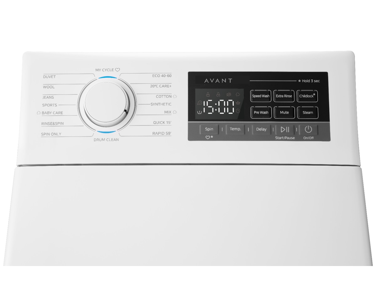 Avant WMT8WH1 Toppmatet vaskemaskin (hvit) -B-Grade Demo vask & tørk