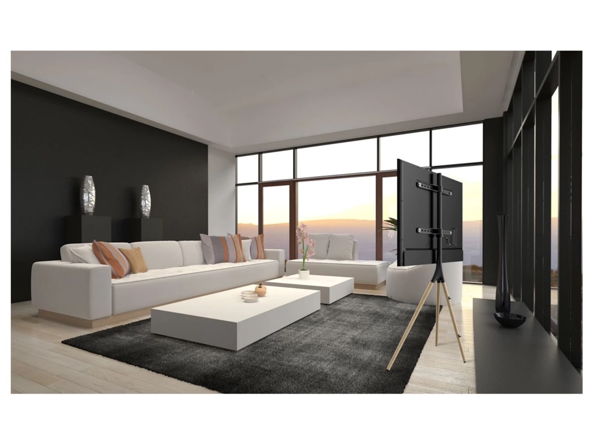 Andersson ATS Gulvstativ for TV (sort/eik) Veggfeste & TV-stativ