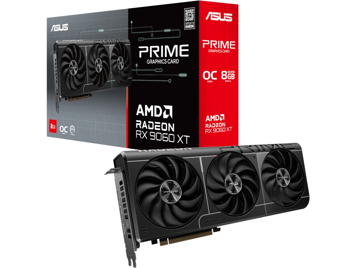 Asus Prime Radeon RX 9060 XT OC Skjermkort