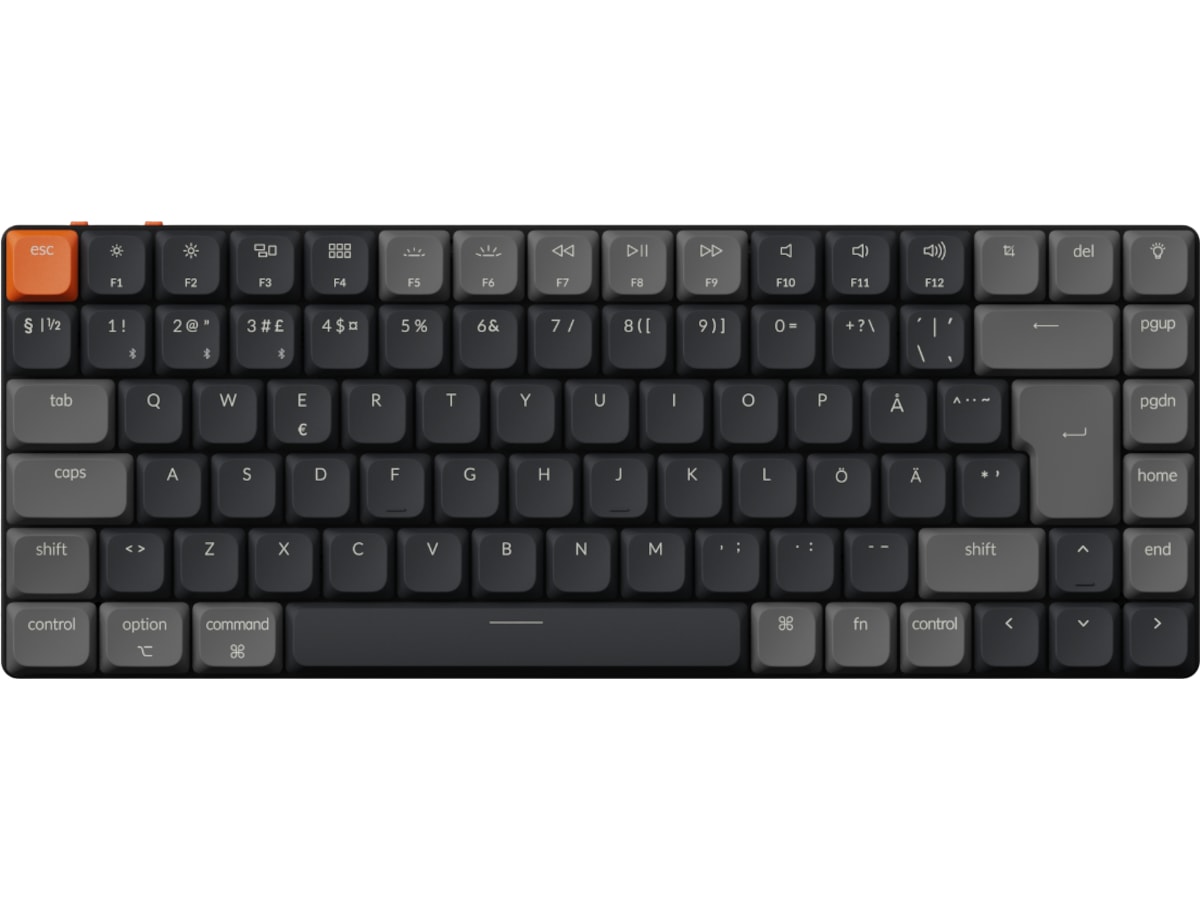 Keychron K3 V3 RGB Aluminium Hot Swap QMK Low Profile 2.0 Red trådløst tastatur Gamingtastatur