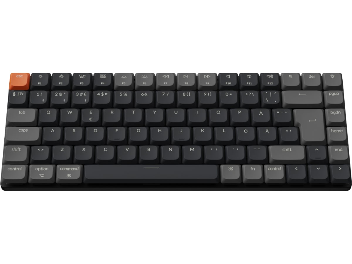Keychron K3 V3 RGB Aluminium Hot Swap QMK Low Profile 2.0 Red trådløst tastatur Gamingtastatur