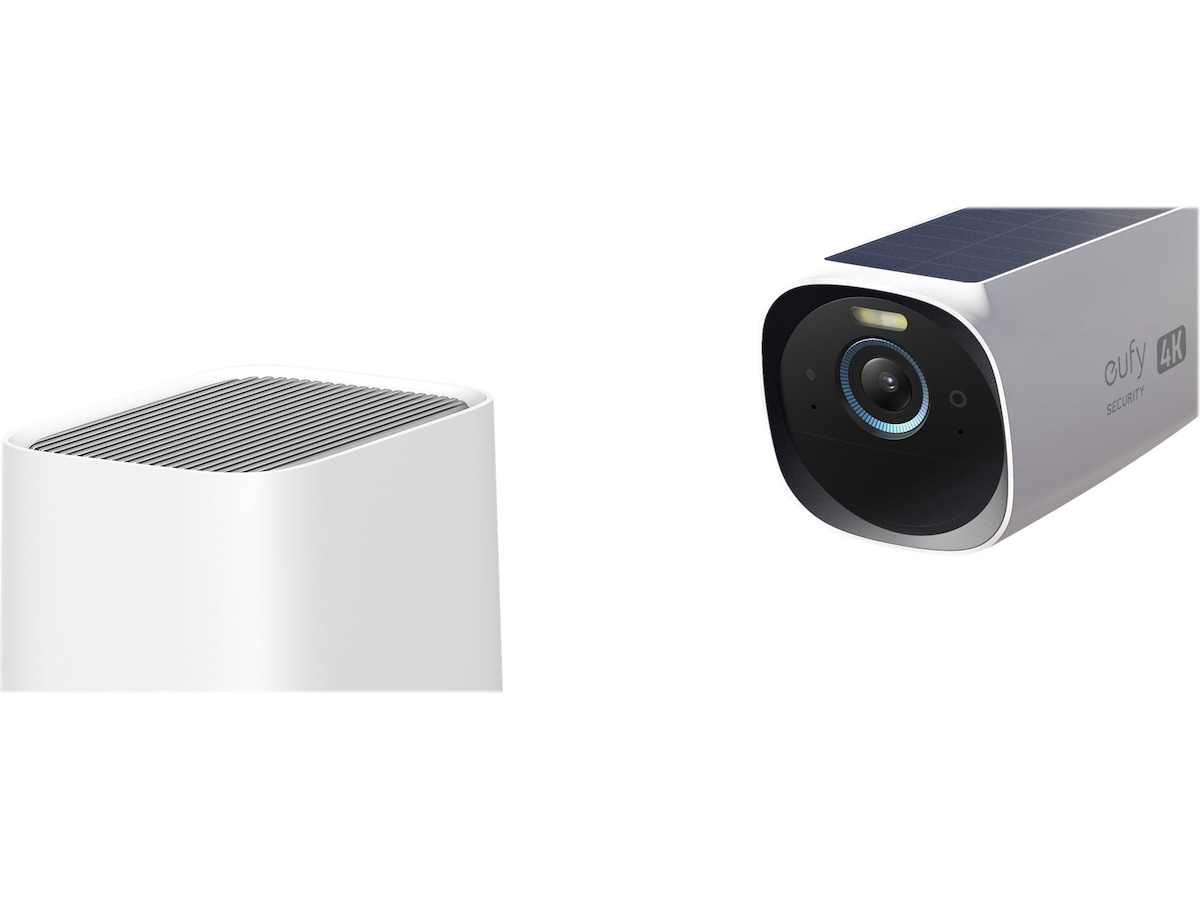 Eufy S330 eufyCam 3 Kit 4K overvåkningskamera 2 pk inkl HomeBase 3 Overvåkningskameraer