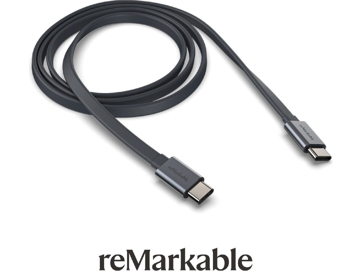 reMarkable 2 USB-C kabel 1m (sort) Tilbehør til digitale notatblokker