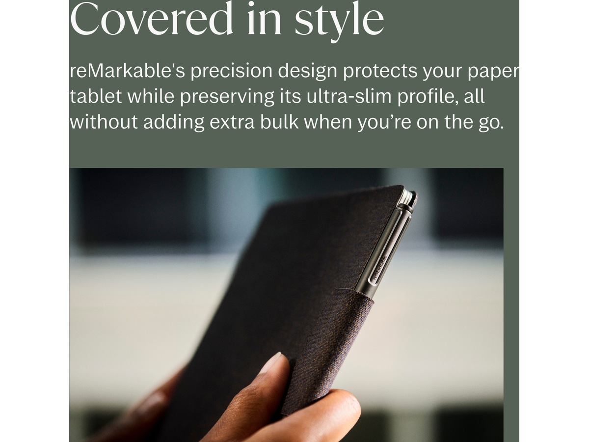 reMarkable Paper Pro Book Folio (basalt) Tilbehør til digitale notatblokker