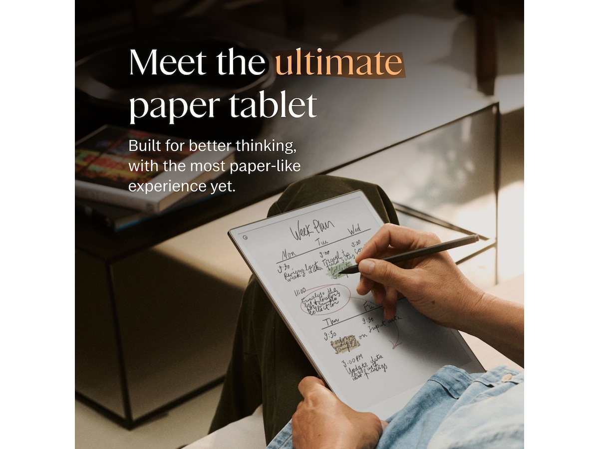 reMarkable Paper Pro 11,8" 64GB inkl. Marker Plus og Book Folio (basalt) Digitale notatblokker