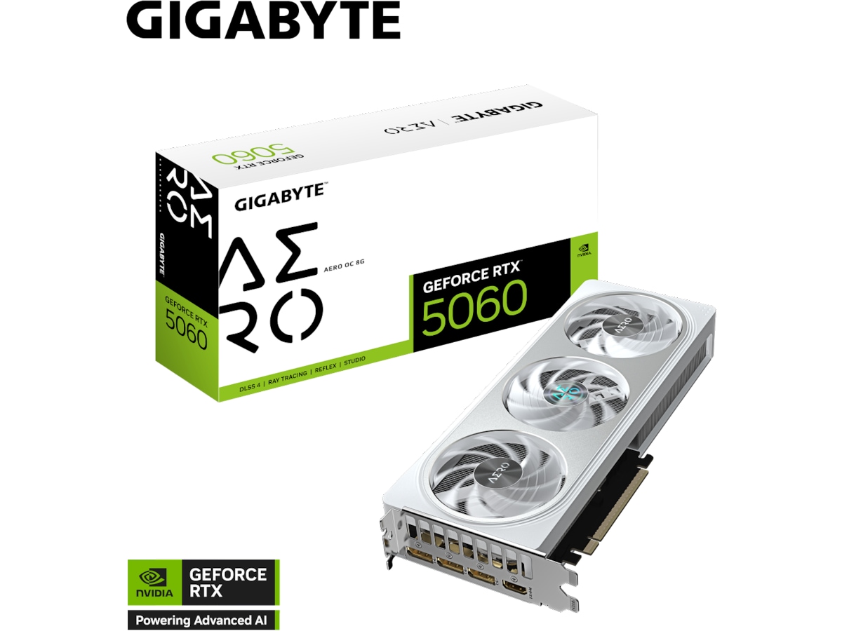 Gigabyte GeForce RTX 5060 AERO OC Skjermkort