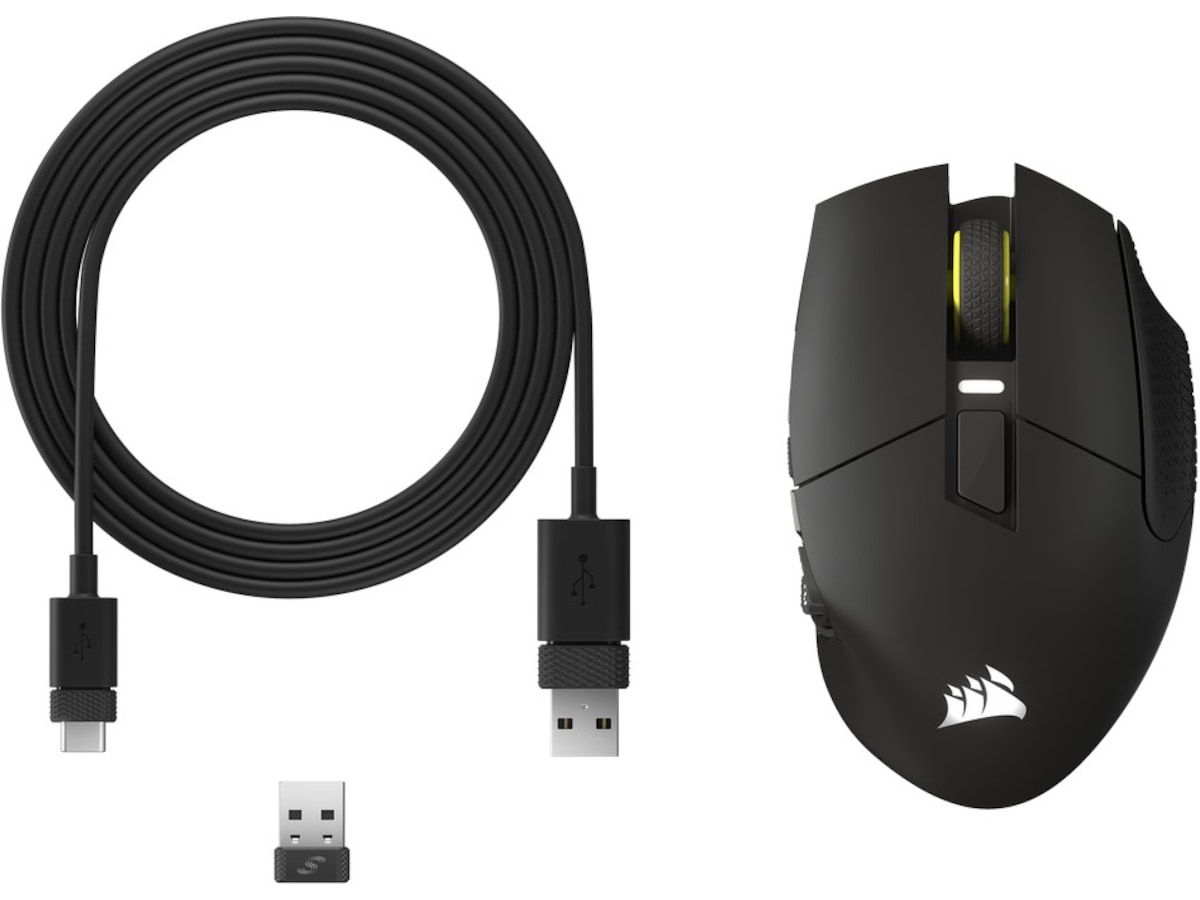 Corsair Scimitar Elite trådløs gamingmus (gun metal) Gamingmus