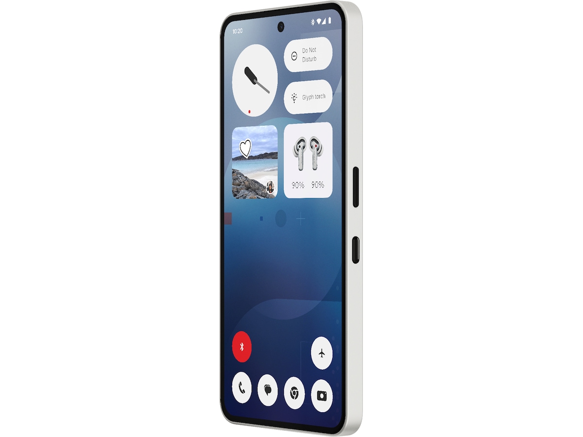 Nothing Phone (3a) 128GB (hvit) Mobiltelefoner