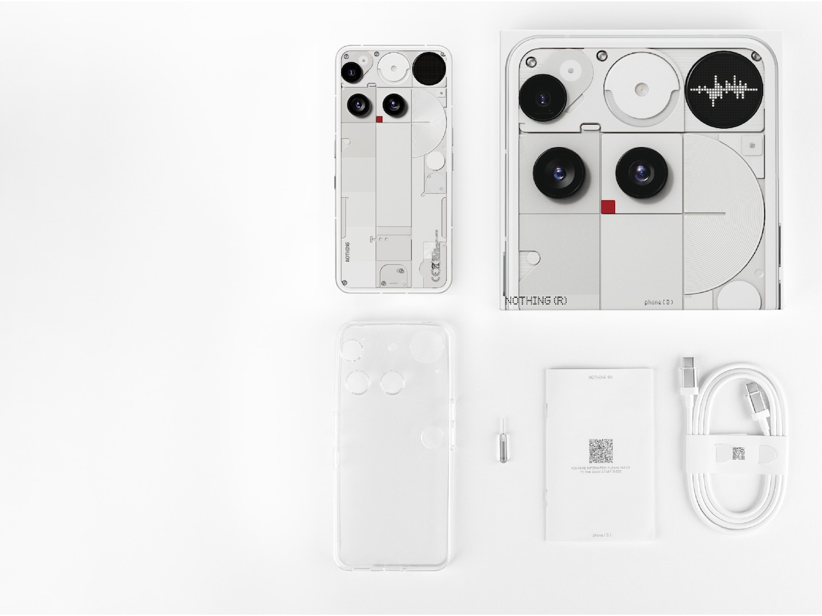 Nothing Phone (3) 512GB (hvit) Mobiltelefoner