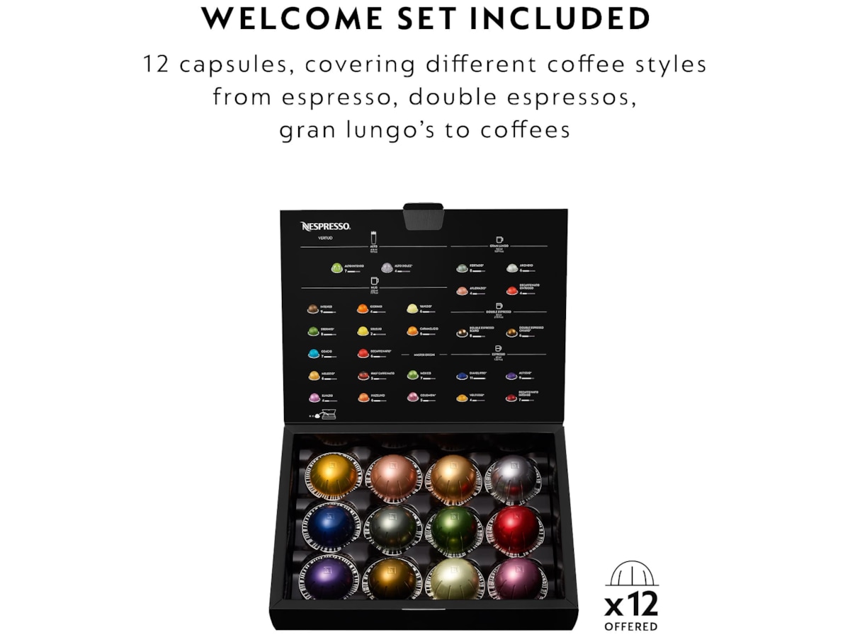 Nespresso Vertuo Next kaffemaskin fra DeLonghi ENV120BMAE (sort) Kapselmaskiner