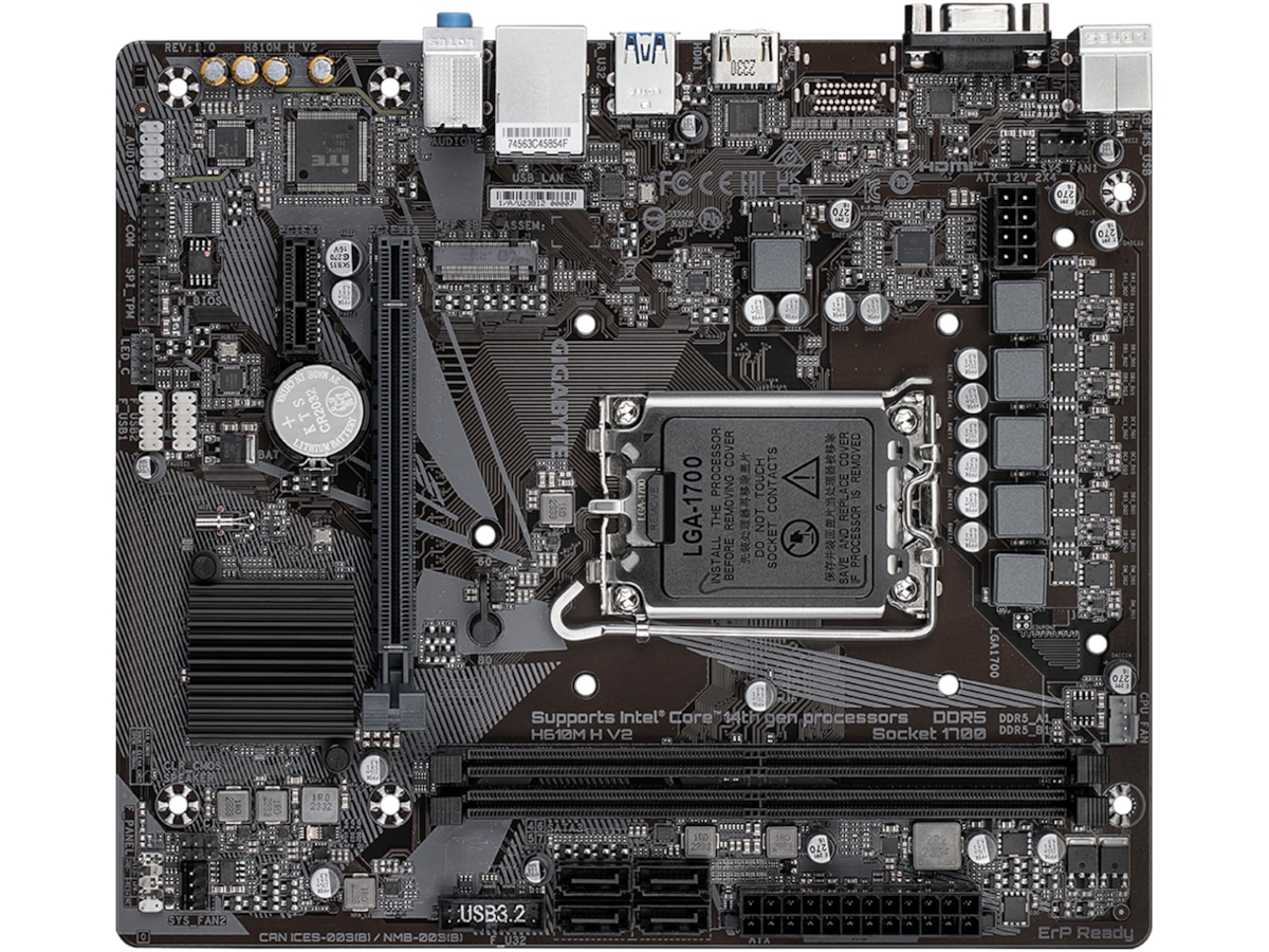 Gigabyte H610M H V2 Hovedkort Intel Socket