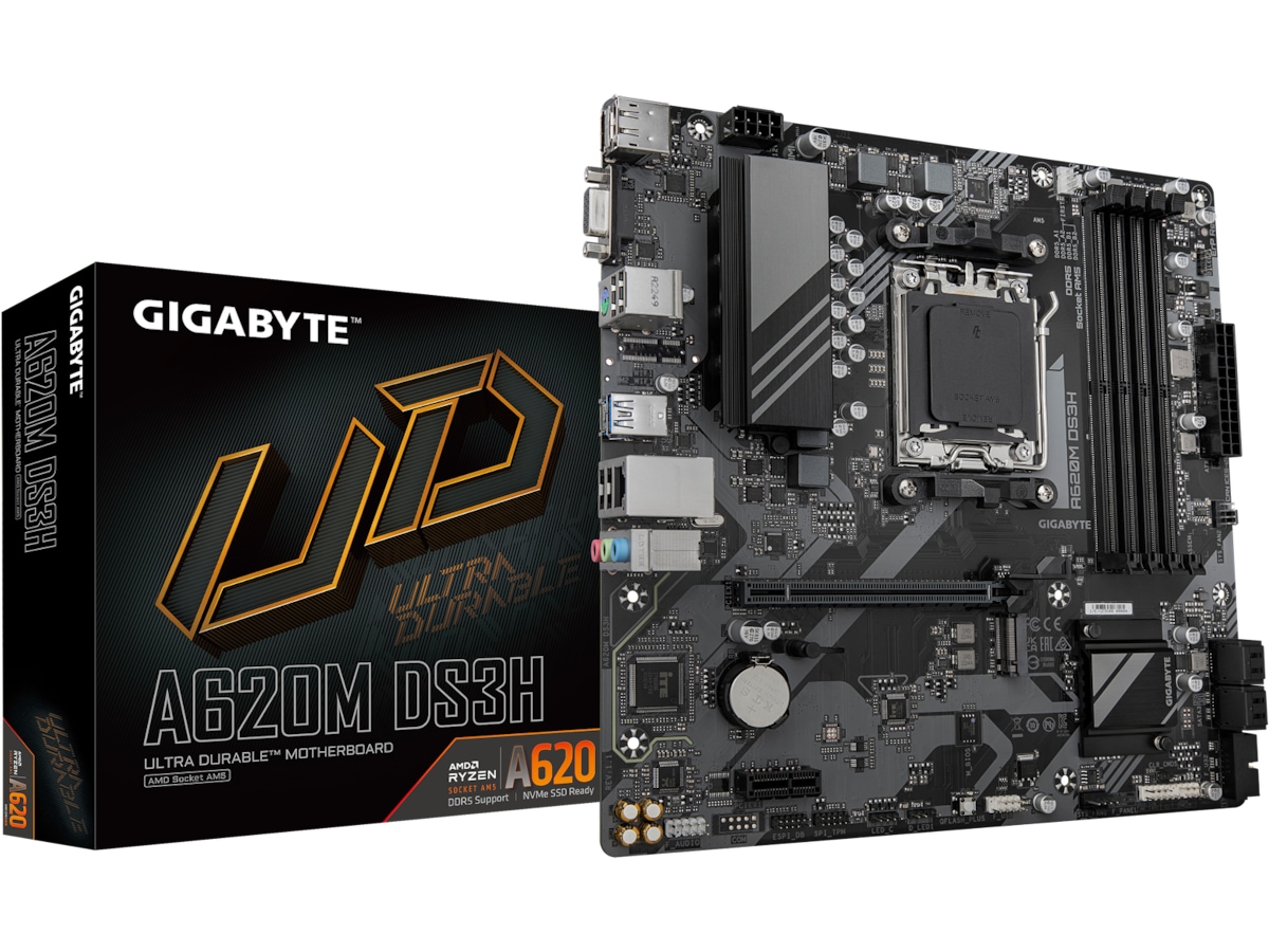 Gigabyte A620M DS3H Hovedkort AMD Socket