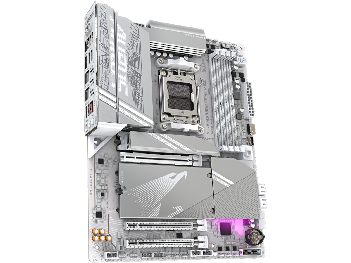 Gigabyte X870E AORUS ELITE WF7 ICE Hovedkort AMD Socket