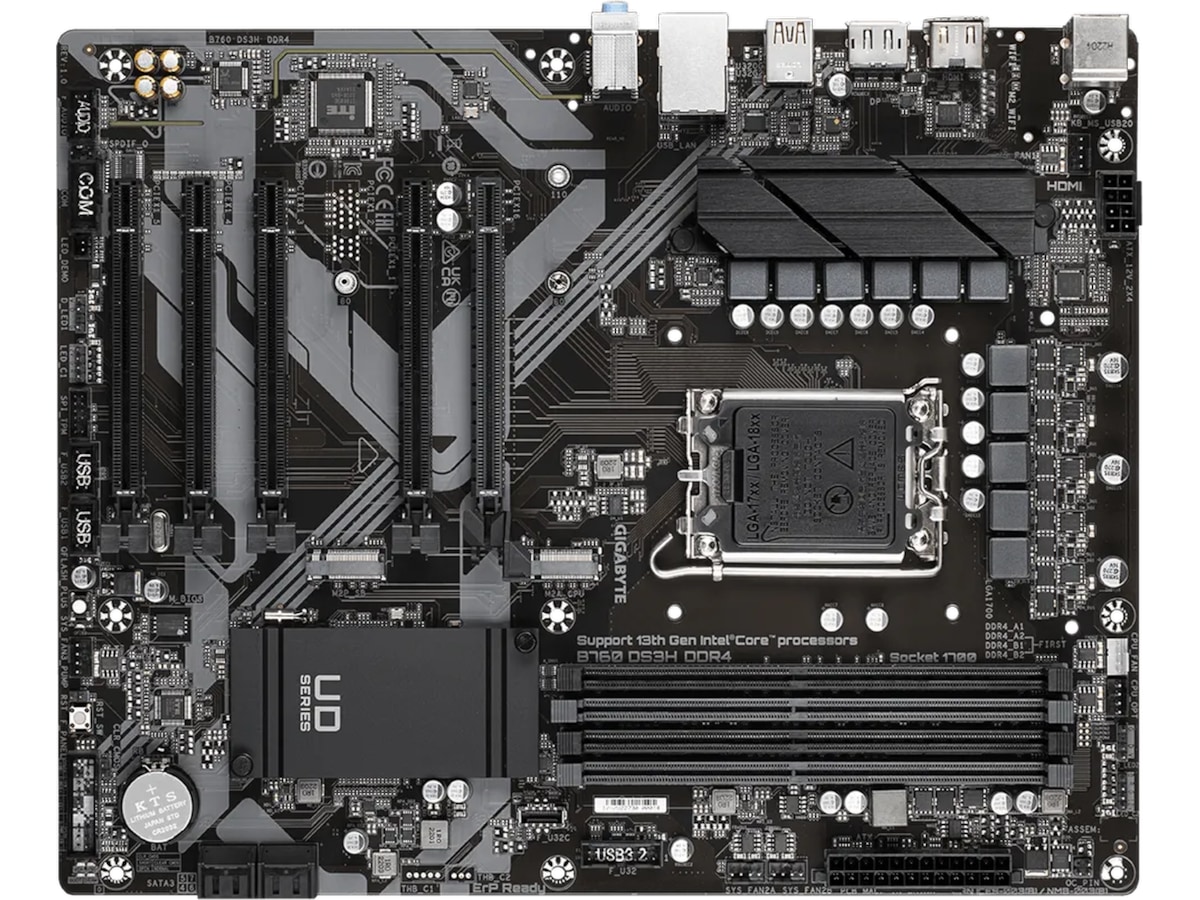 Gigabyte B760 DS3H DDR4 Hovedkort Intel Socket