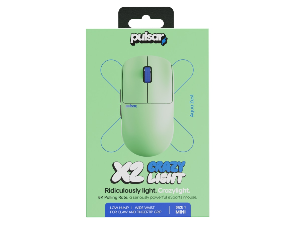 Pulsar X2 CrazyLight Trådløs Gamingmus (Aqua Zest) Gamingmus