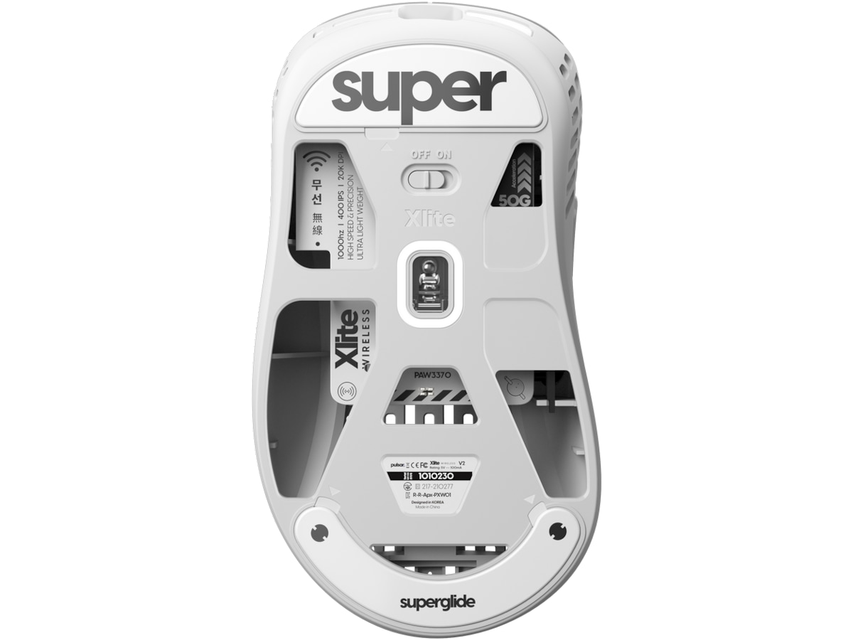 Pulsar Superglide Type-C Xlite Series (hvit) Tilbehør