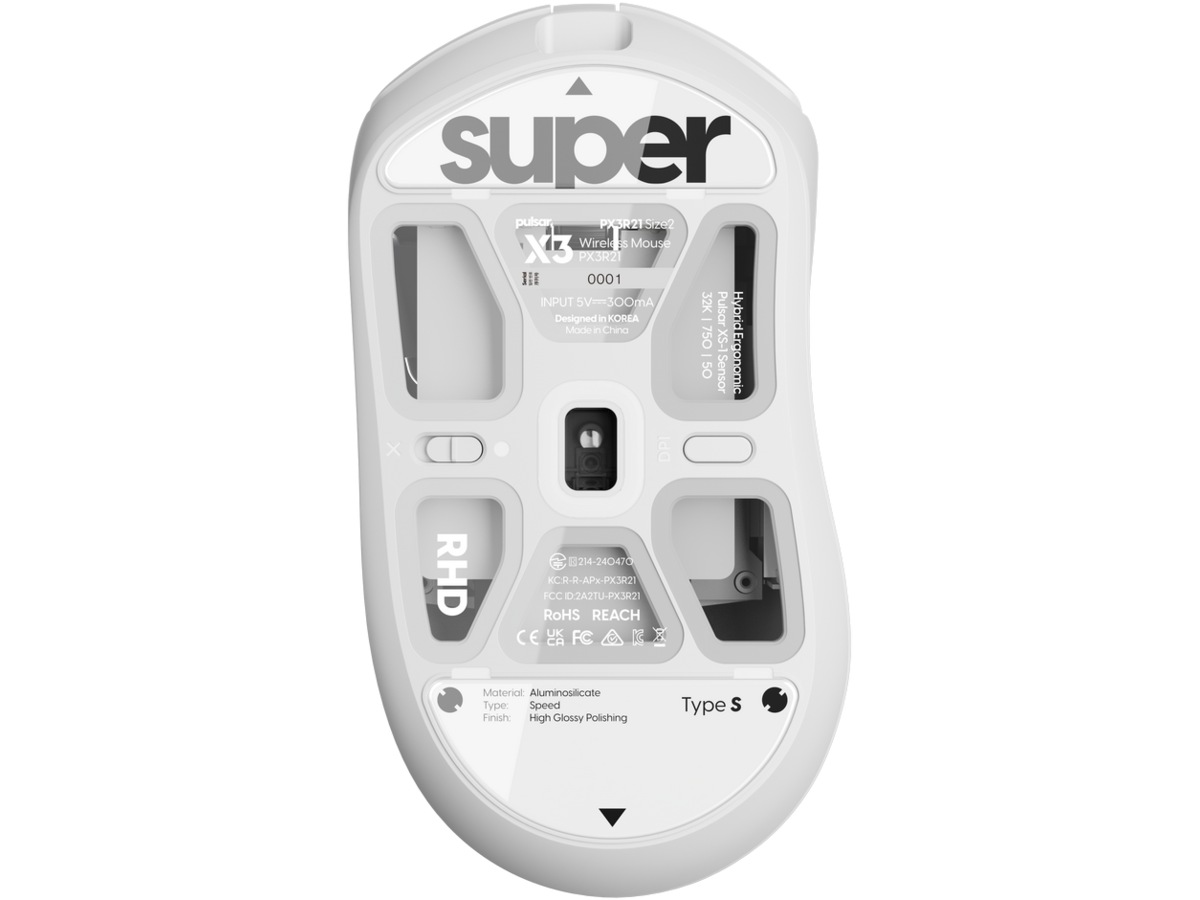 Pulsar Superglide Type-S X3 Series (hvit) Tilbehør