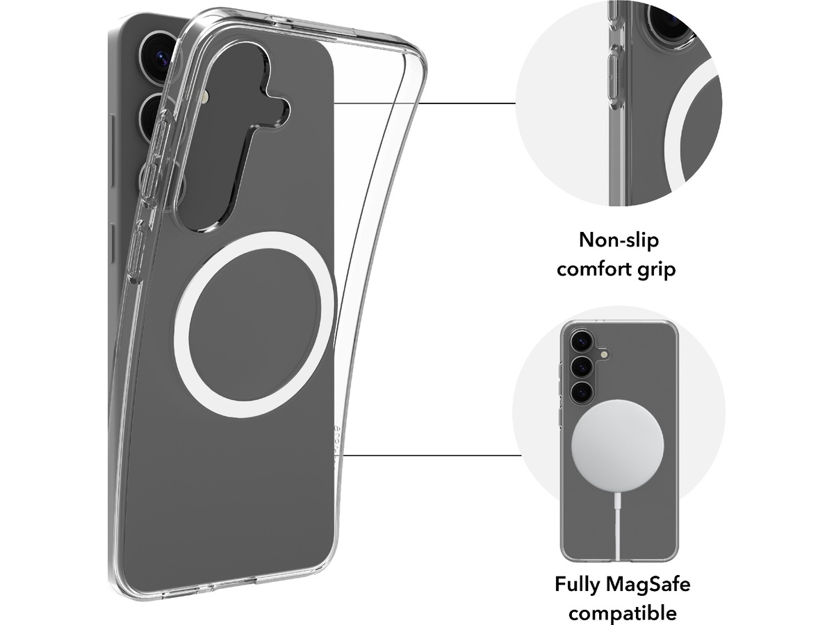 dbramante1928 Galaxy S25+ Greenland Pro Qi2 deksel (gjennomsiktig) Deksel til mobiltelefon
