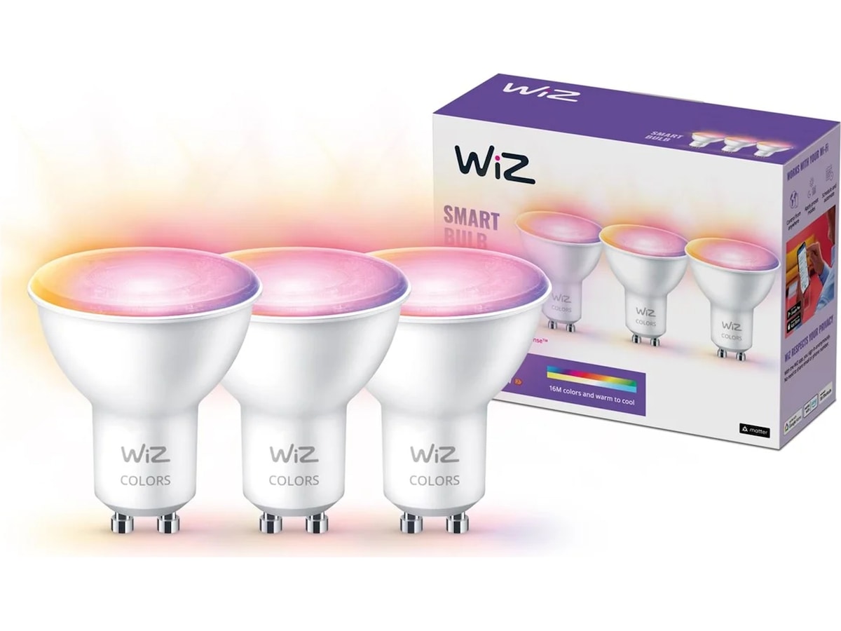 WiZ BLE spot 50w GU10 Lyspære (3-pack) Lyspærer & LED-pærer