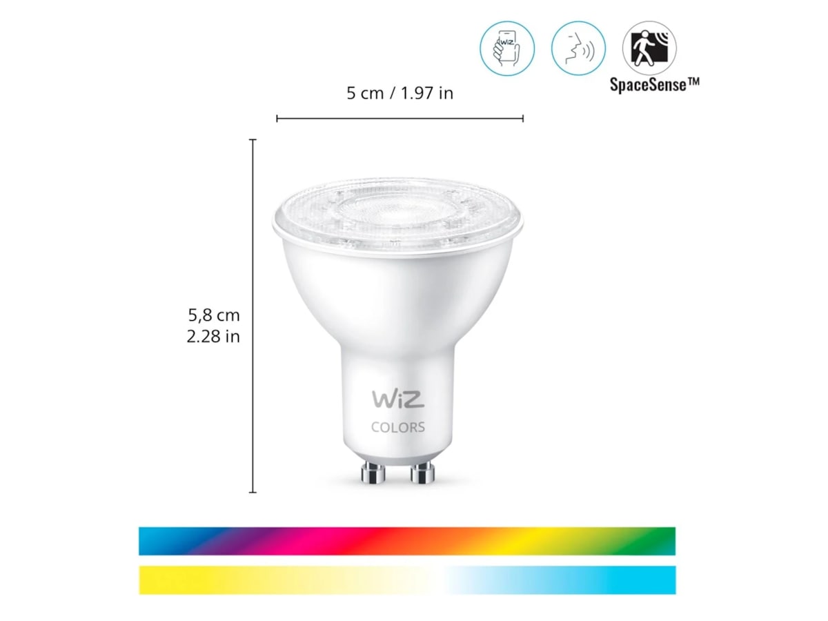 WiZ BLE spot 50w GU10 Lyspære (3-pack) Lyspærer & LED-pærer