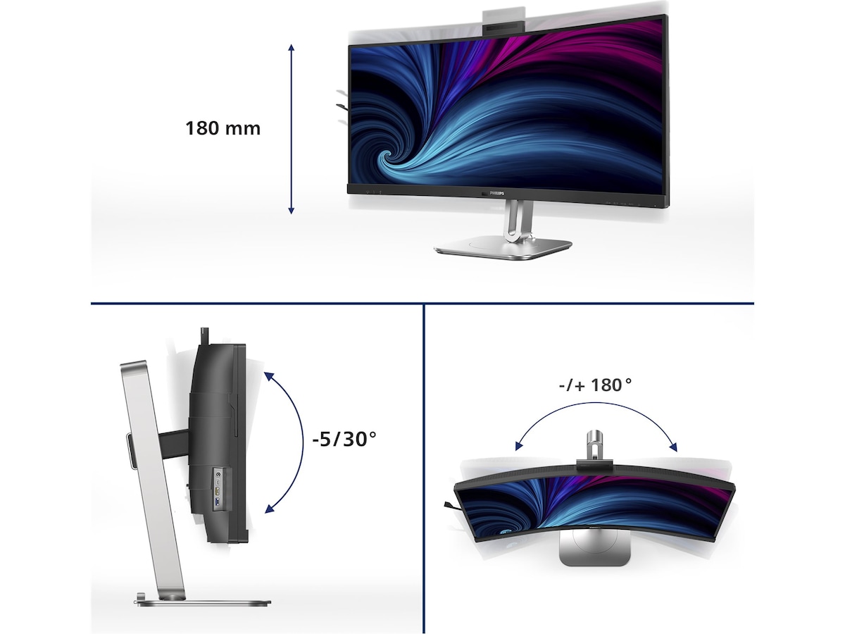 Philips 34" curved skjerm 34B2U6603CH/00 Skjermer