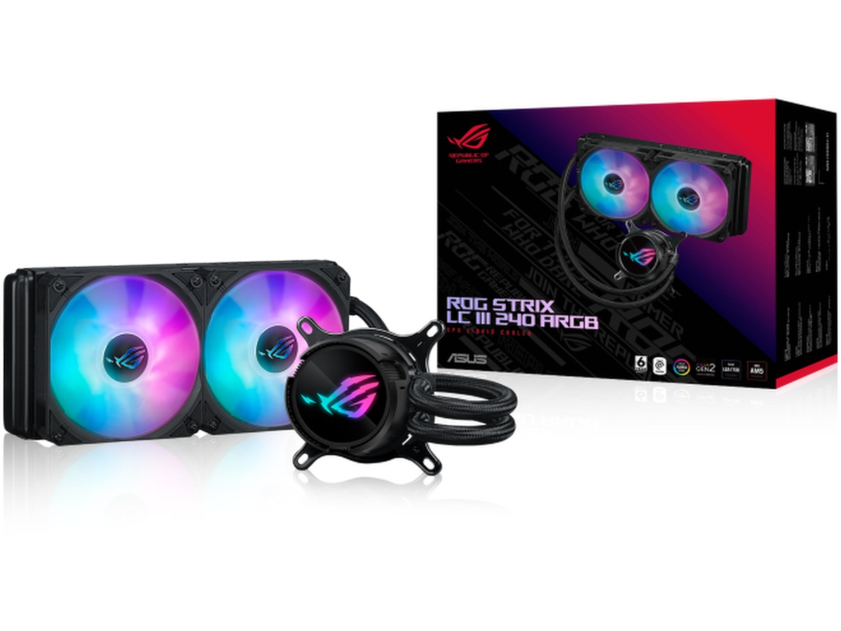 Asus ROG Strix LC III 240 ARGB Kjøler (sort) -B-Grade Demo annet i datautstyr