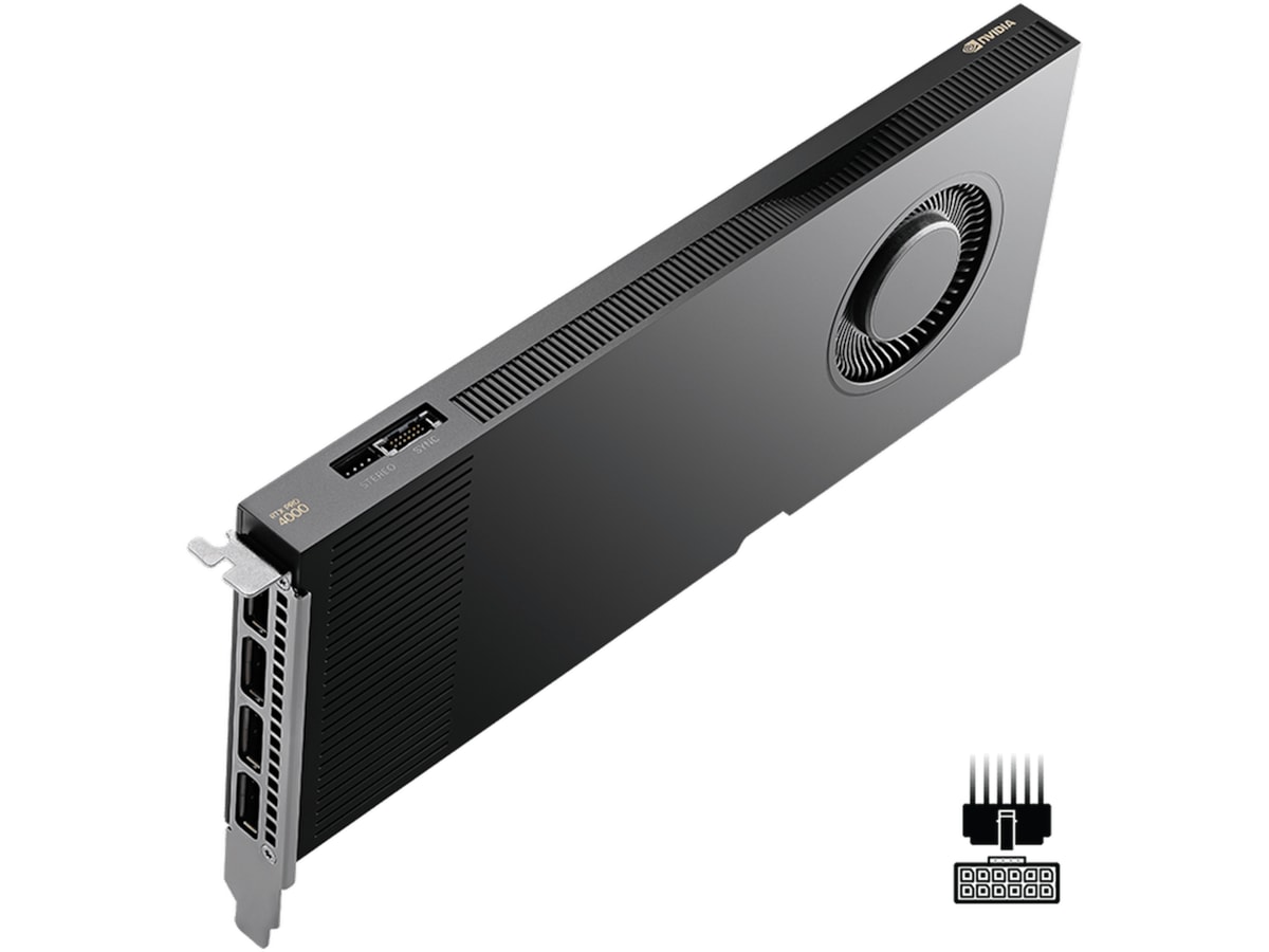 PNY NVIDIA RTX PRO 4000 Blackwell Skjermkort