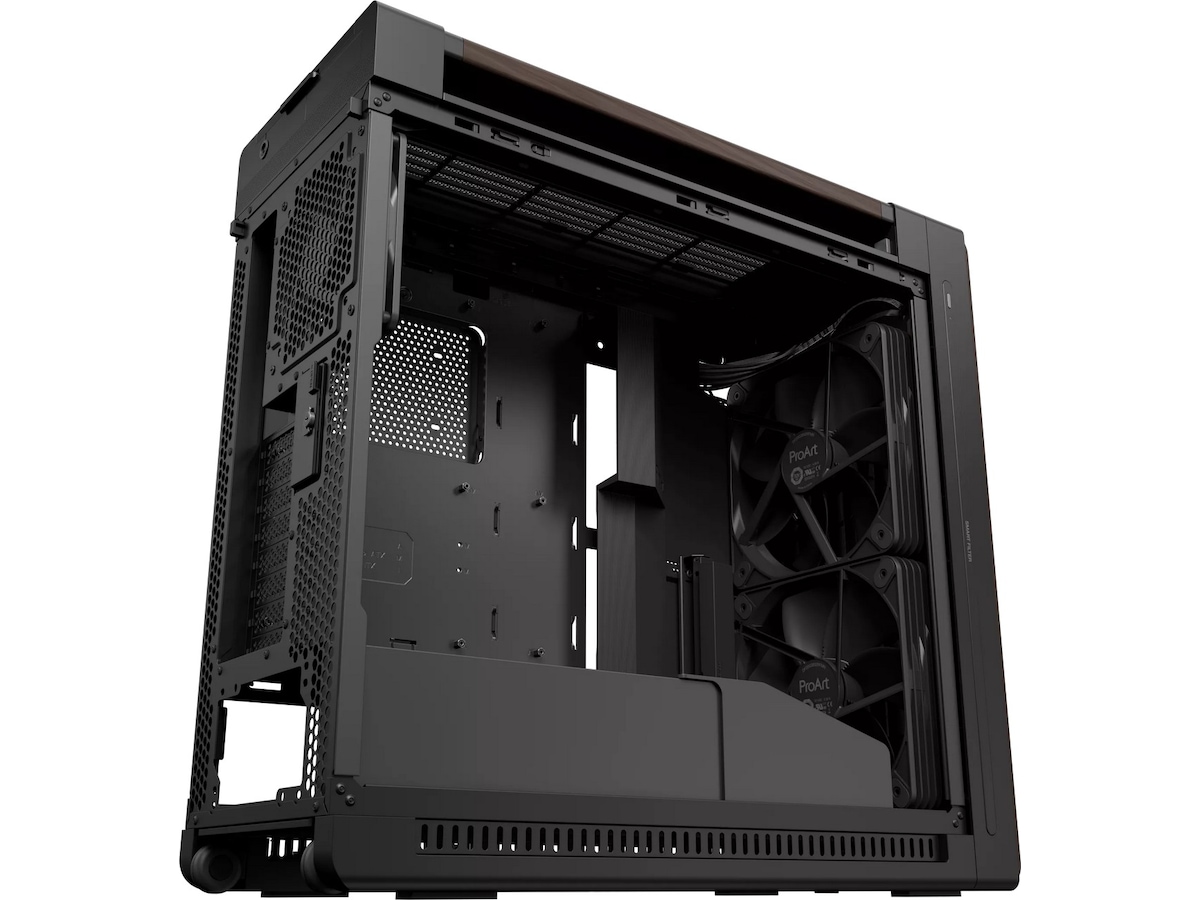 Asus PA602 PROART Walnut Metal PWM Moderne Mid Tower (sort) Midi tower