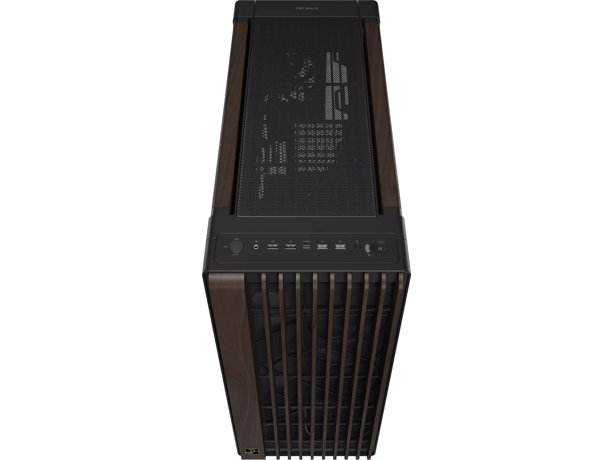 Asus PA602 PROART Walnut Metal PWM Moderne Mid Tower (sort) Midi tower