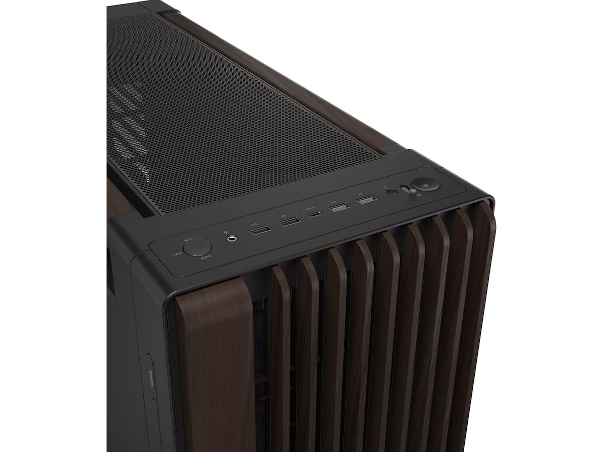 Asus PA602 PROART Walnut Metal PWM Moderne Mid Tower (sort) Midi tower