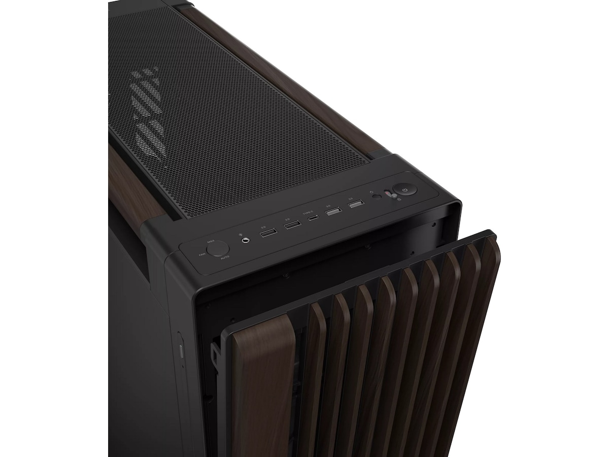 Asus PA602 PROART Walnut Metal PWM Moderne Mid Tower (sort) Midi tower