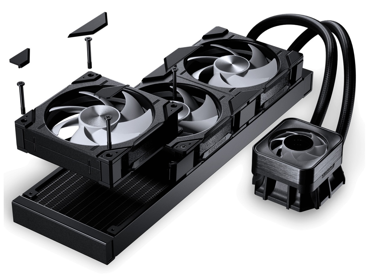 Phanteks Glacier One 360D30 X2 DRGB AIO Kjøler (sort) CPU - Vannkjøling