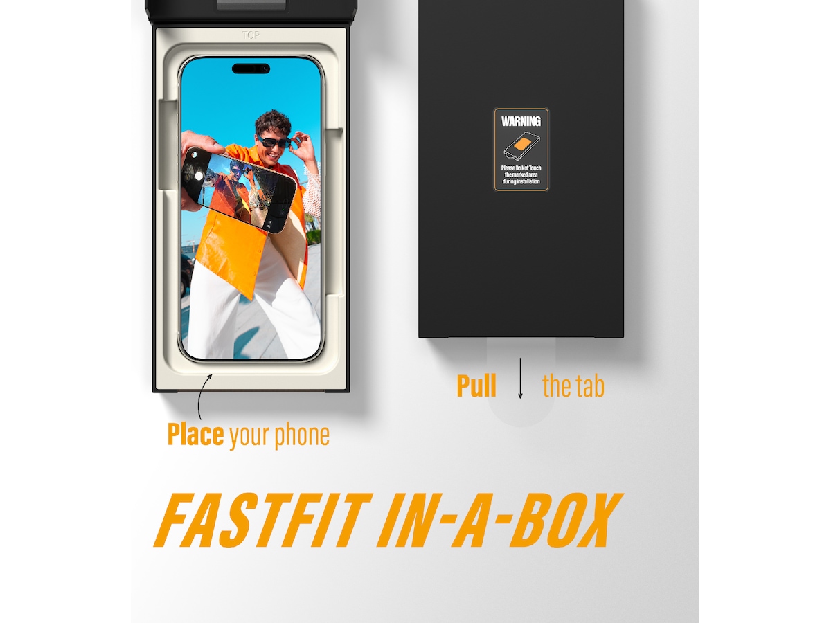 PanzerGlass iPhone 17 / 16 Pro Skjermbeskytter (sort) Skjermbeskyttelse