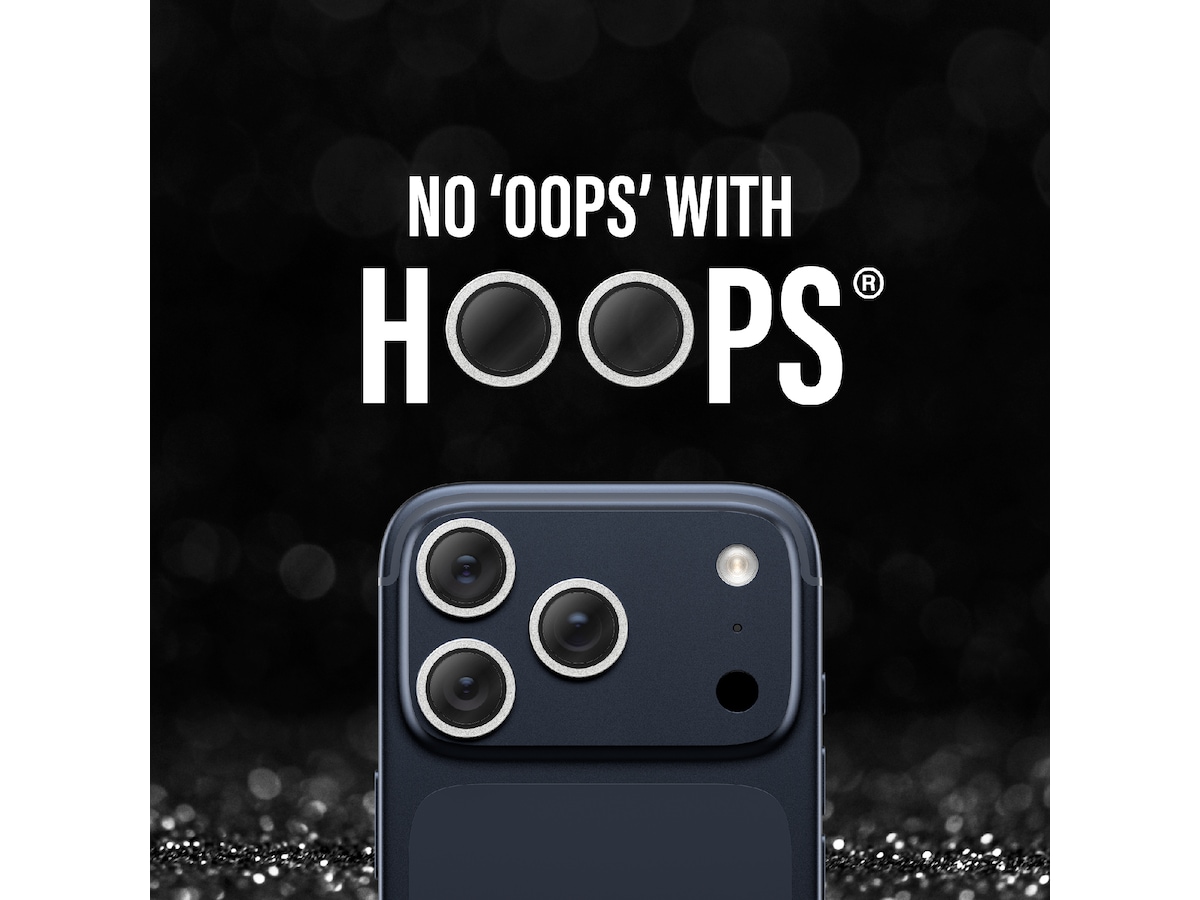 PanzerGlass iPhone 17 Pro / 17 Pro Max / 16 Pro / 16 Pro Max Hoops Linsebeskytter (glitter silver) Skjermbeskyttelse