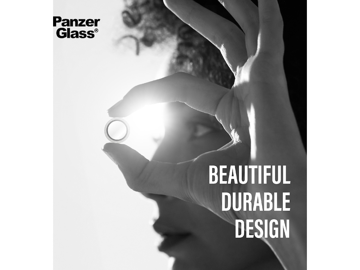 PanzerGlass iPhone 17 Pro / 17 Pro Max / 16 Pro / 16 Pro Max Hoops Linsebeskytter (glitter silver) Skjermbeskyttelse