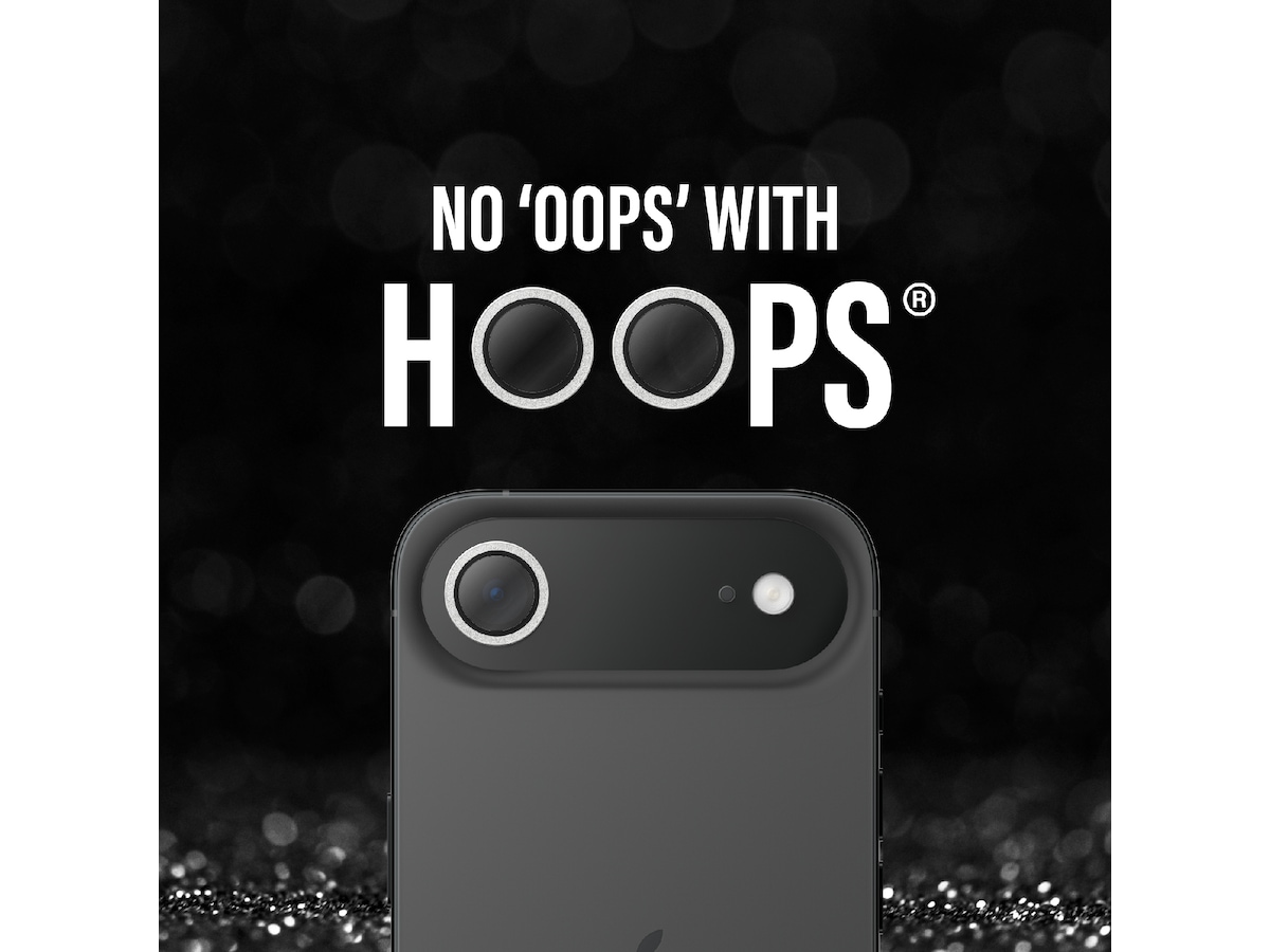 PanzerGlass iPhone Air Hoops Linsebeskytter (glitter silver) Skjermbeskyttelse